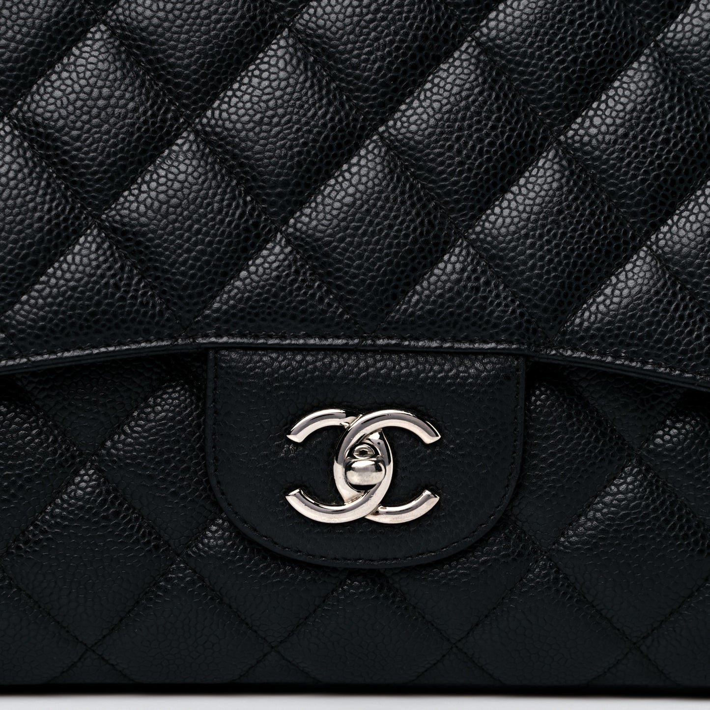 Caviar Quilted Maxi Single Flap Black
