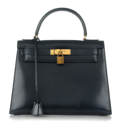 Hermes Box Kelly Sellier 28 Bleu Marine 1 of 25