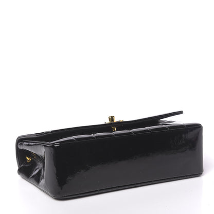 Chanel Patent Vertical Quilted Mini Rectangular Flap Black 4 of 12