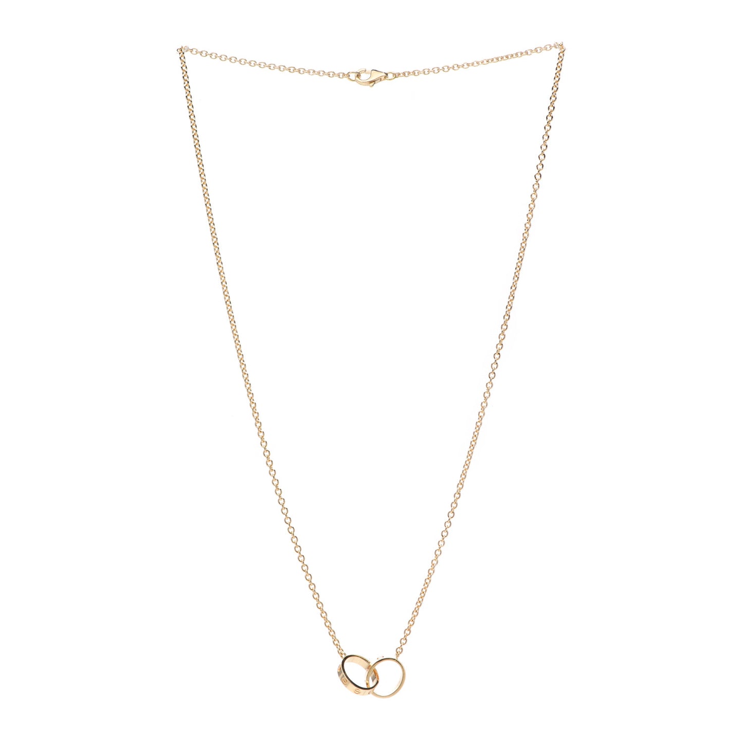 18K Yellow Gold Interlocking LOVE Necklace