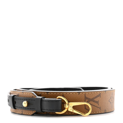 Louis Vuitton Reverse Monogram Bandouliere Shoulder Strap XL Black 1 of 5