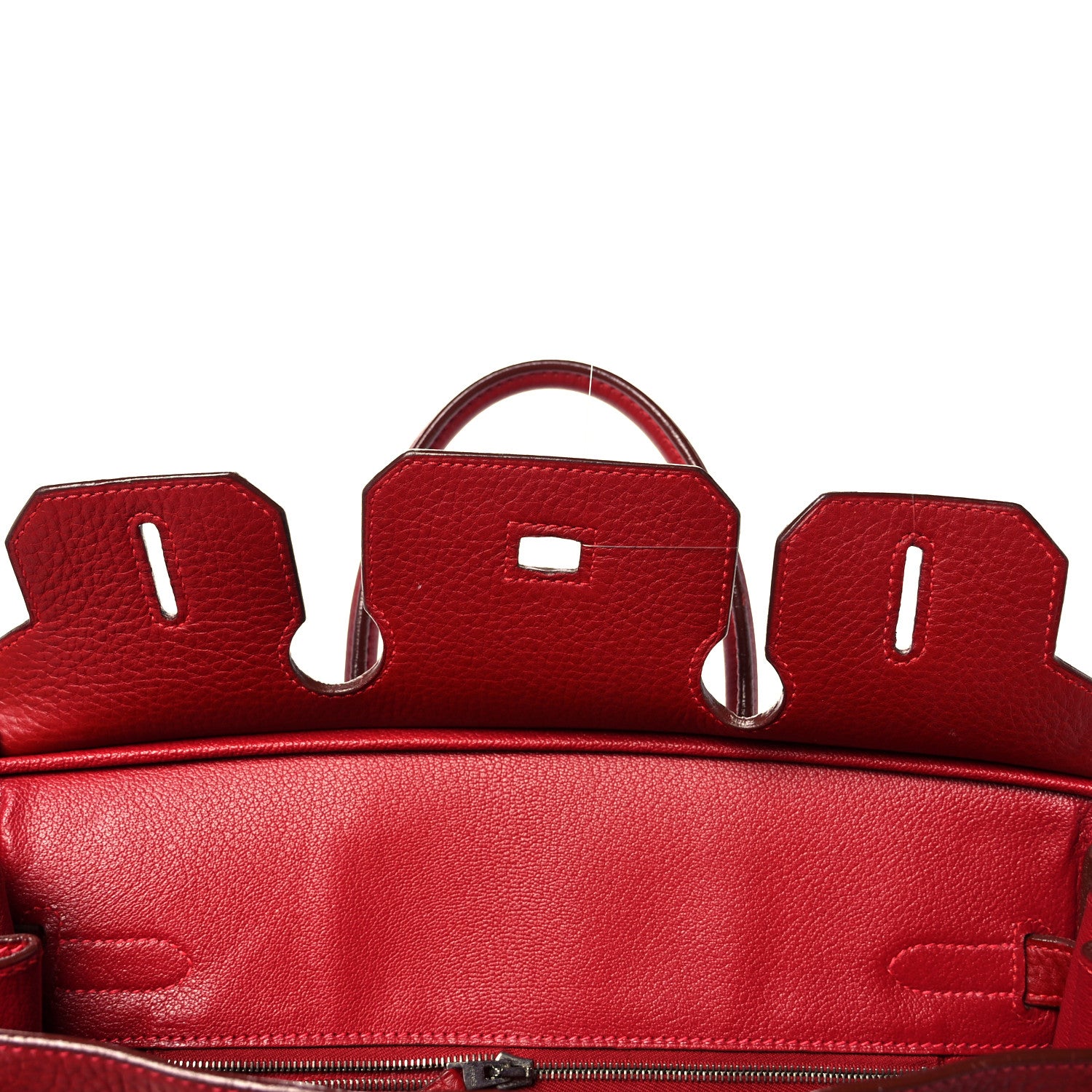 Hermes Taurillon Clemence Birkin 30 Rouge Vif 18 of 39
