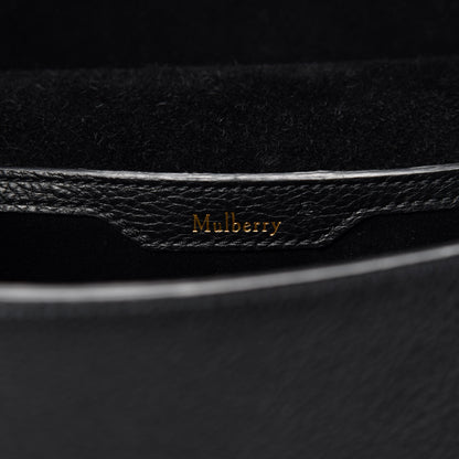 Mulberry Small Classic Grain Calfskin Amberley Satchel Black 8 of 9