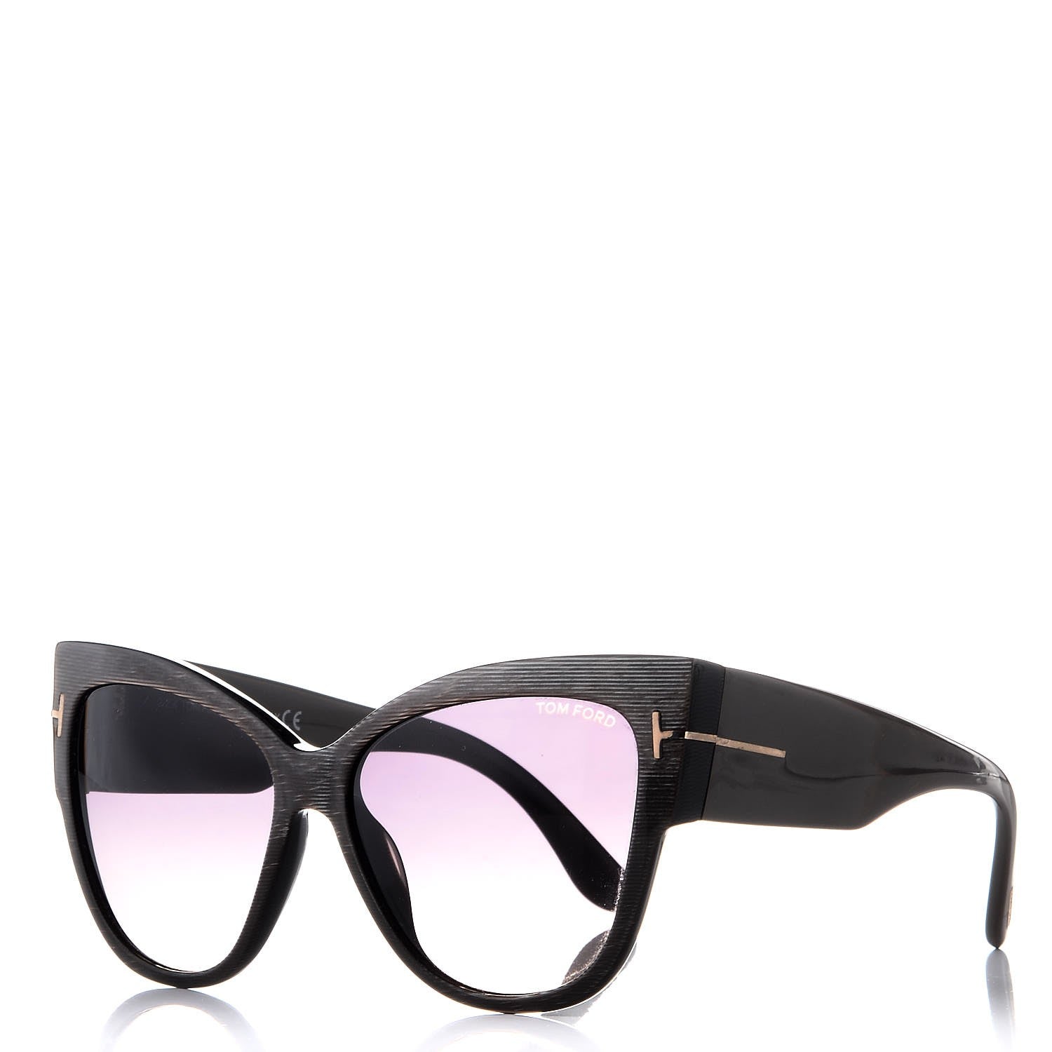 Tom Ford Acetate Anoushka Cat Eye Sunglasses TF371 Dove Grey 1 of 7