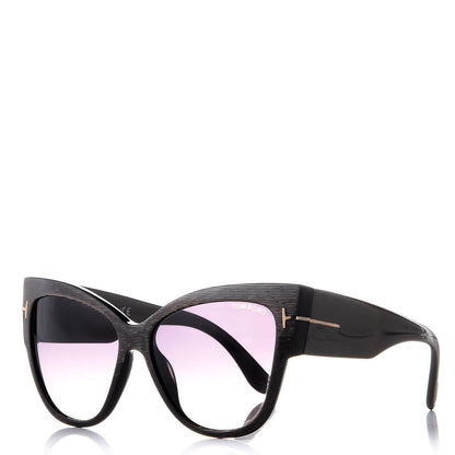 Tom Ford Acetate Anoushka Cat Eye Sunglasses TF371 Dove Grey 1 of 7
