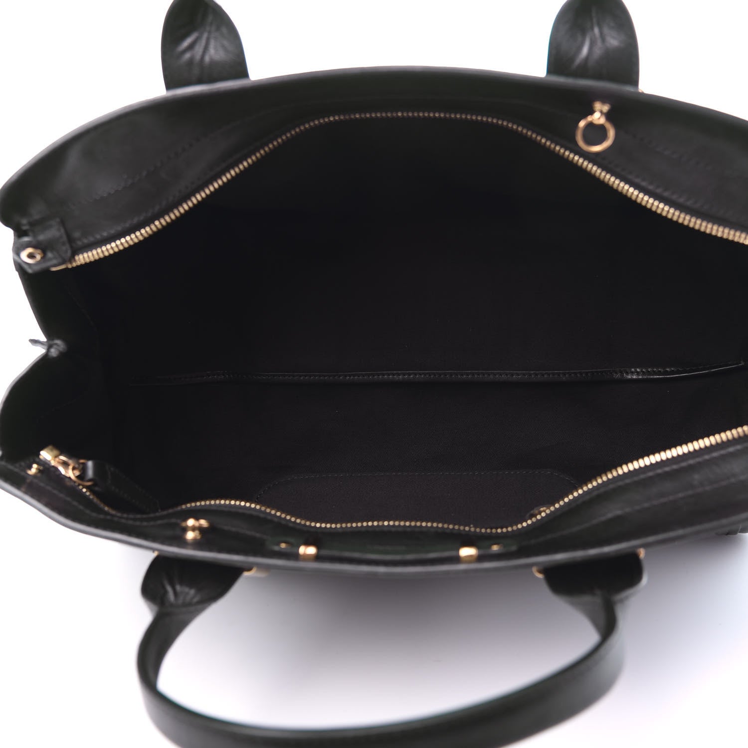 Chloe Calfskin Medium Alice Satchel Fir Green Black 5 of 9