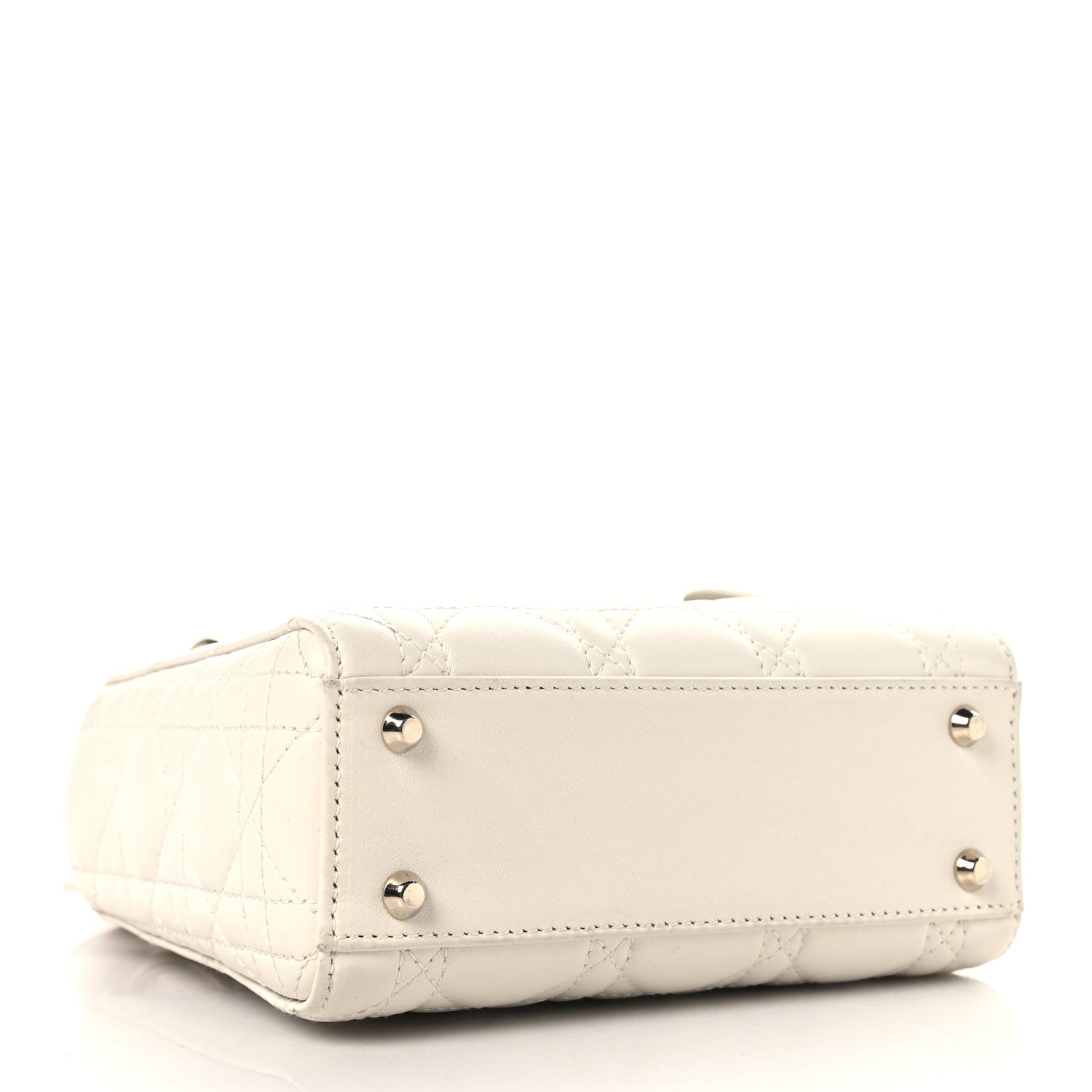 Christian Dior Lambskin Cannage Mini Lady Dior White 4 of 16