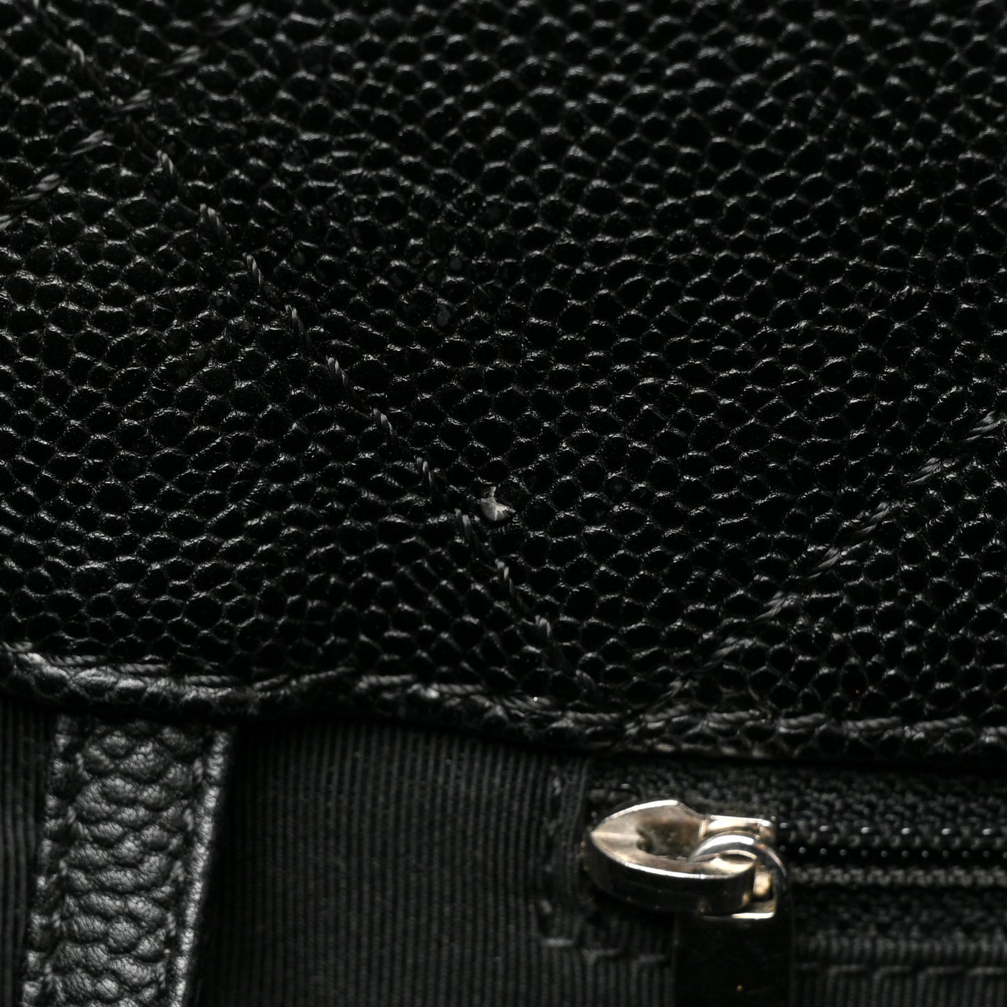 Caviar Quilted Large CC Tote Black