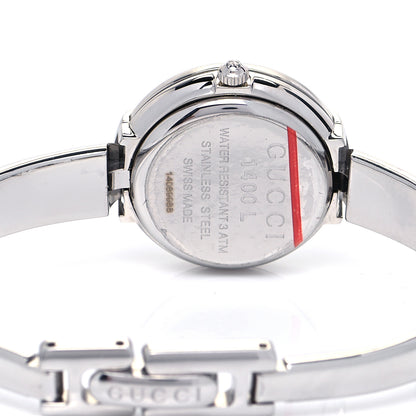 Gucci Stainless Steel Pink Mother of Pearl 25mm 1400L Quartz Watch 7 of 8