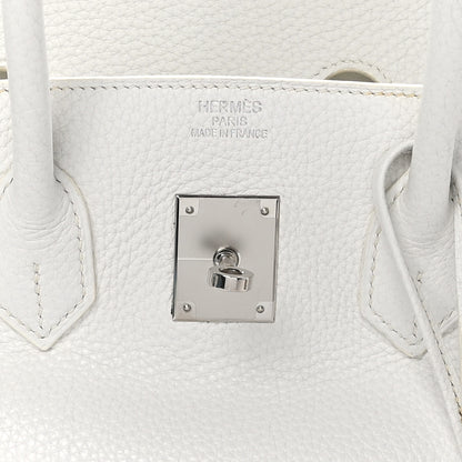 Hermes Taurillon Clemence BIRKIN 35 White 7 of 13