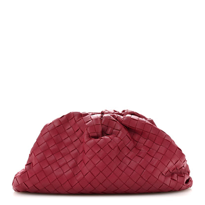 Bottega Veneta Nappa Maxi Intrecciato The Pouch Oversized Clutch Amaranto 1 of 11