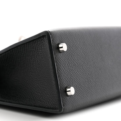 Hermes Epsom Mini Kelly Sellier 20 Black Black 9 of 11