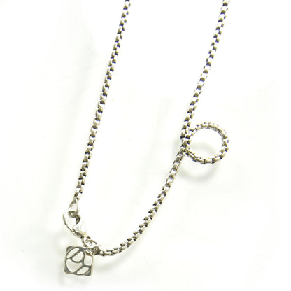David Yurman Sterling Silver and Pave Diamond Bullet Necklace 4 of 5