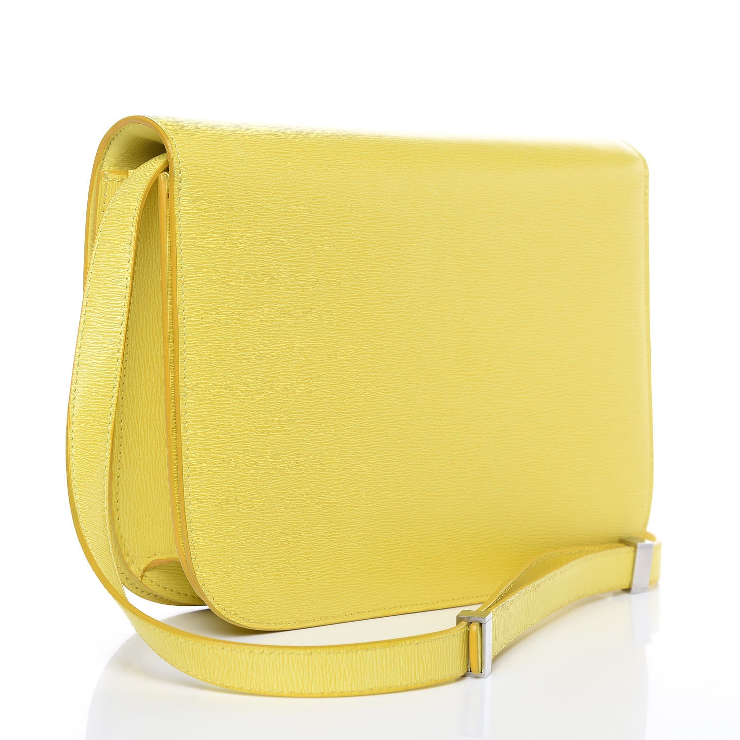 Celine Liege Calfskin Medium Classic Box Flap Bag Saffron 3 of 13