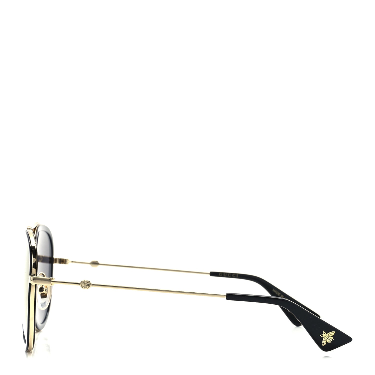 Gucci Aviator Sunglasses GG0062S Black Gold 3 of 8
