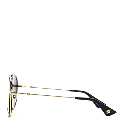Gucci Aviator Sunglasses GG0062S Black Gold 3 of 8