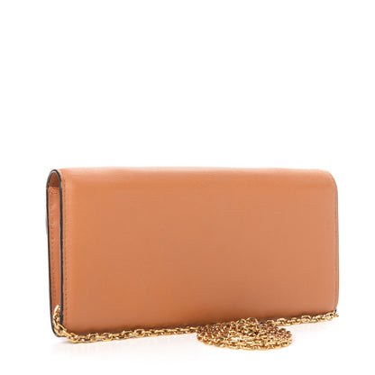 MCM Calfskin Large Patricia Wallet On Chain Cognac 3 of 10