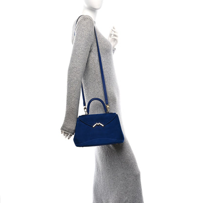 Moynat Nubuck Gabby PM Blue 2 of 9