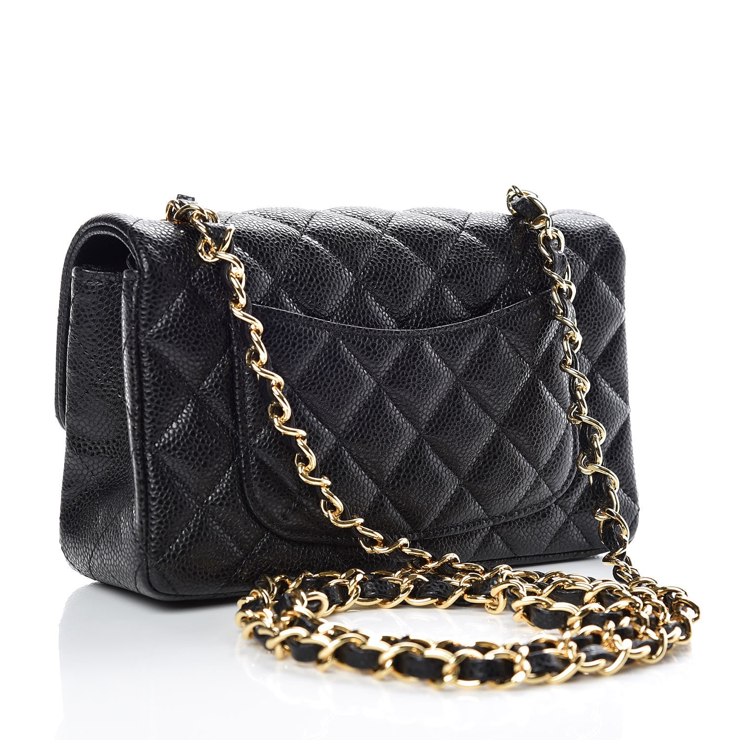 Chanel Caviar Quilted Mini Rectangular Flap Black 3 of 9