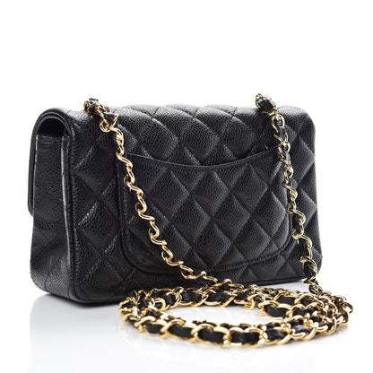 Chanel Caviar Quilted Mini Rectangular Flap Black 3 of 9
