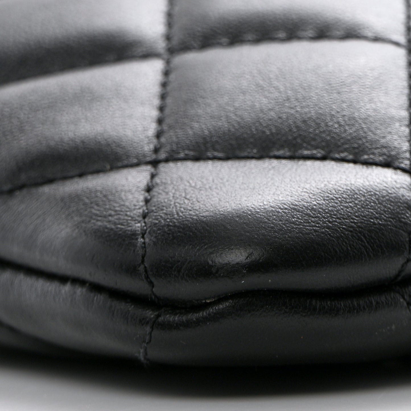 Lambskin Quilted Crossbody Bag Black