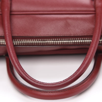 Prada Saffiano Travel Briefcase Rubino 12 of 14