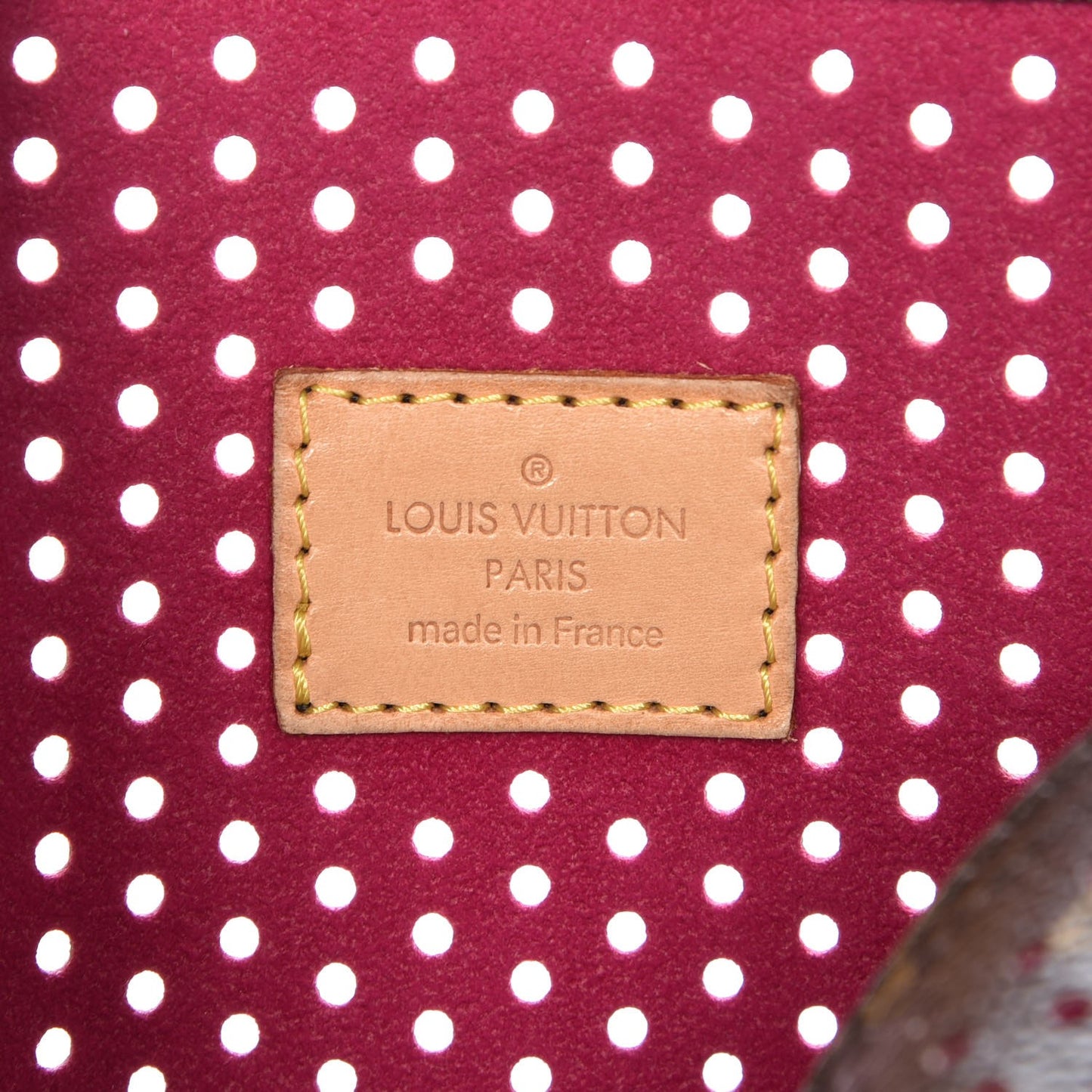 Monogram Perforated Speedy 30 Fuchsia