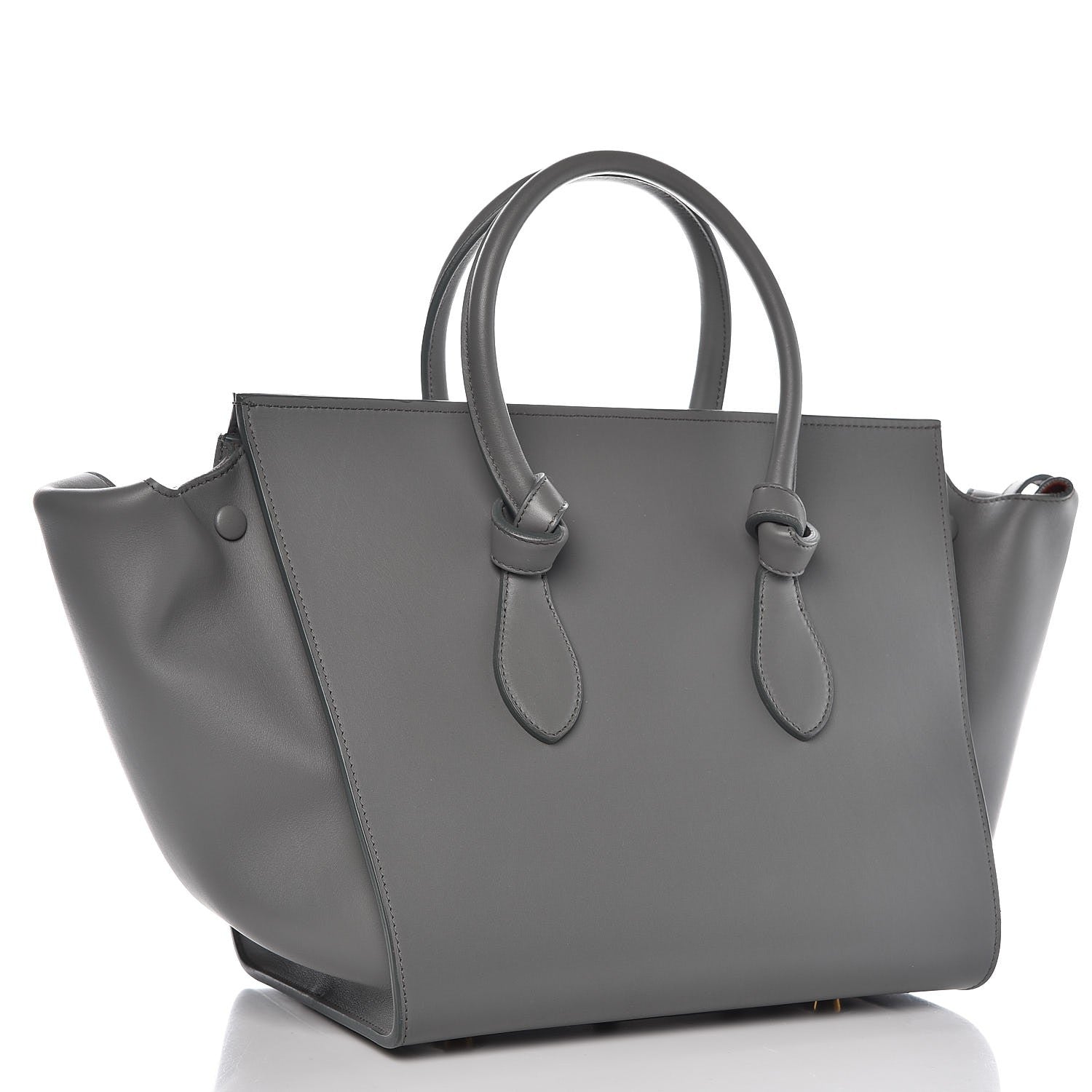 Celine Smooth Calfskin Small Tie Knot Tote Grey 3 of 9