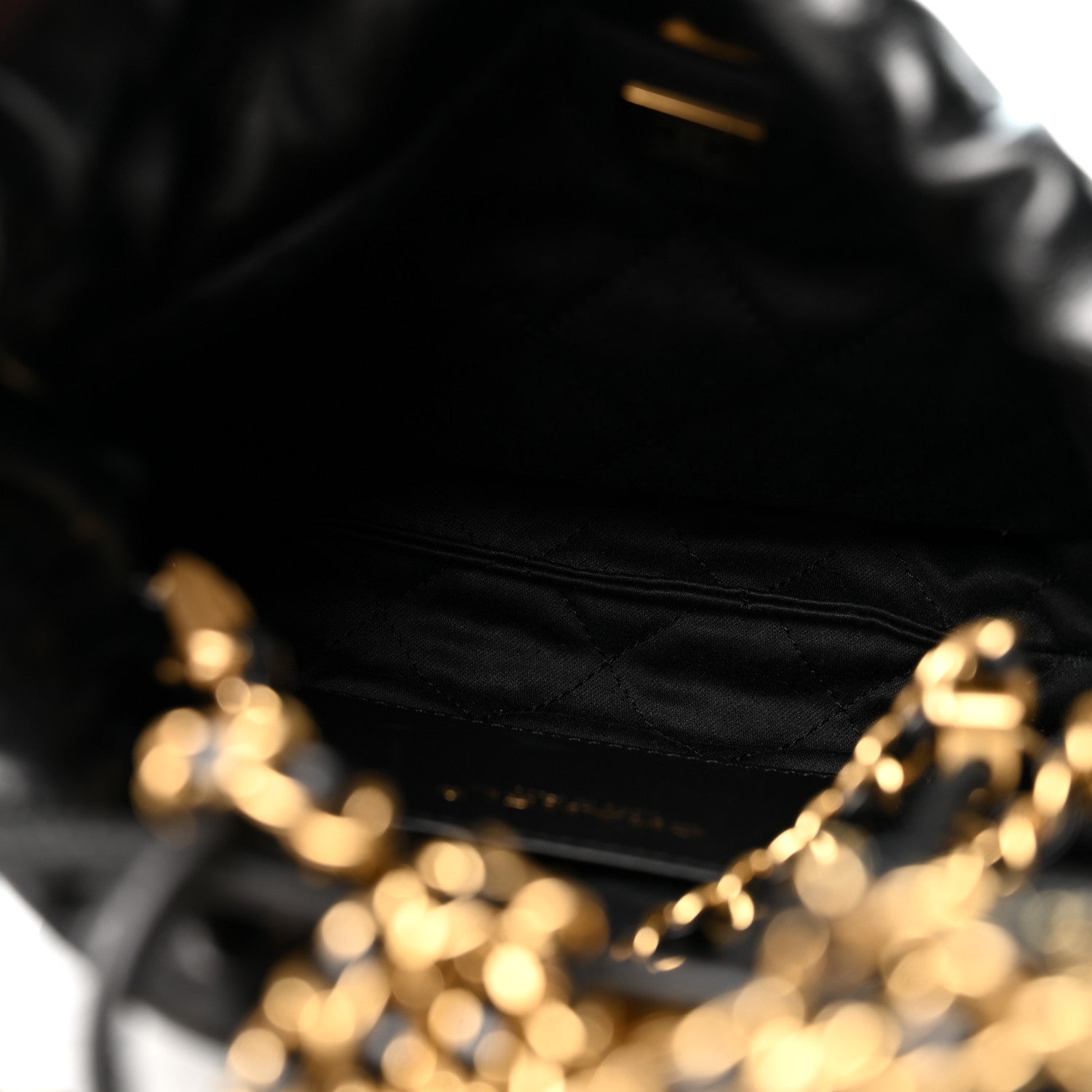 Chanel Shiny Calfskin Quilted Mini Chanel 22 Black 5 of 10