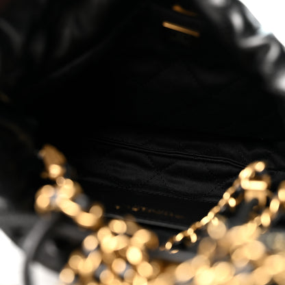 Chanel Shiny Calfskin Quilted Mini Chanel 22 Black 5 of 10