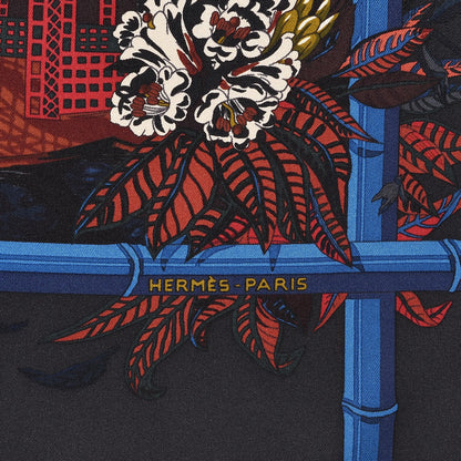 Hermes Silk Jardins D'Hiver Scarf 90 3 of 7