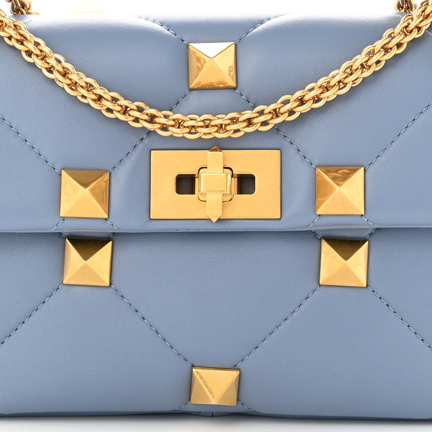 Nappa Medium Roman Stud Shoulder Bag Niagara