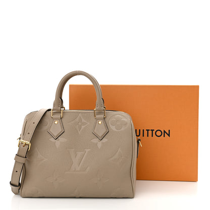 Louis Vuitton Empreinte Monogram Giant Speedy Bandouliere 25 Tourterelle 11 of 11