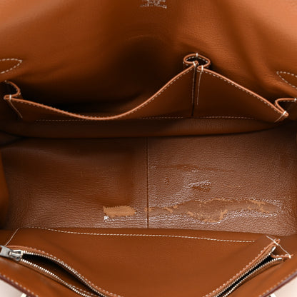 Hermes Taurillon Clemence Jypsiere 34 Gold 4 of 21