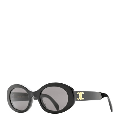 Celine Acetate Triomphe 01 Sunglasses CL 40194U Black 1 of 6