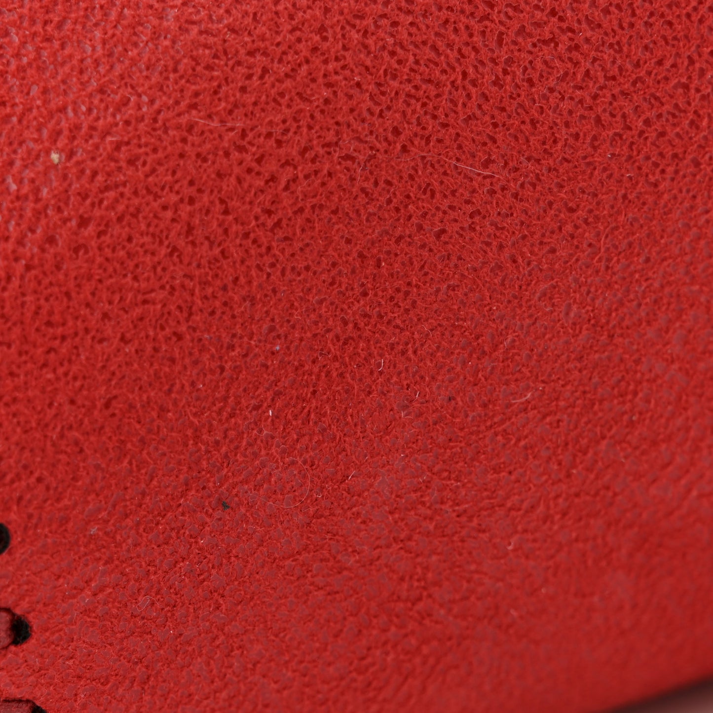Shaggy Deer Mini Falabella Fold Over Tote Red