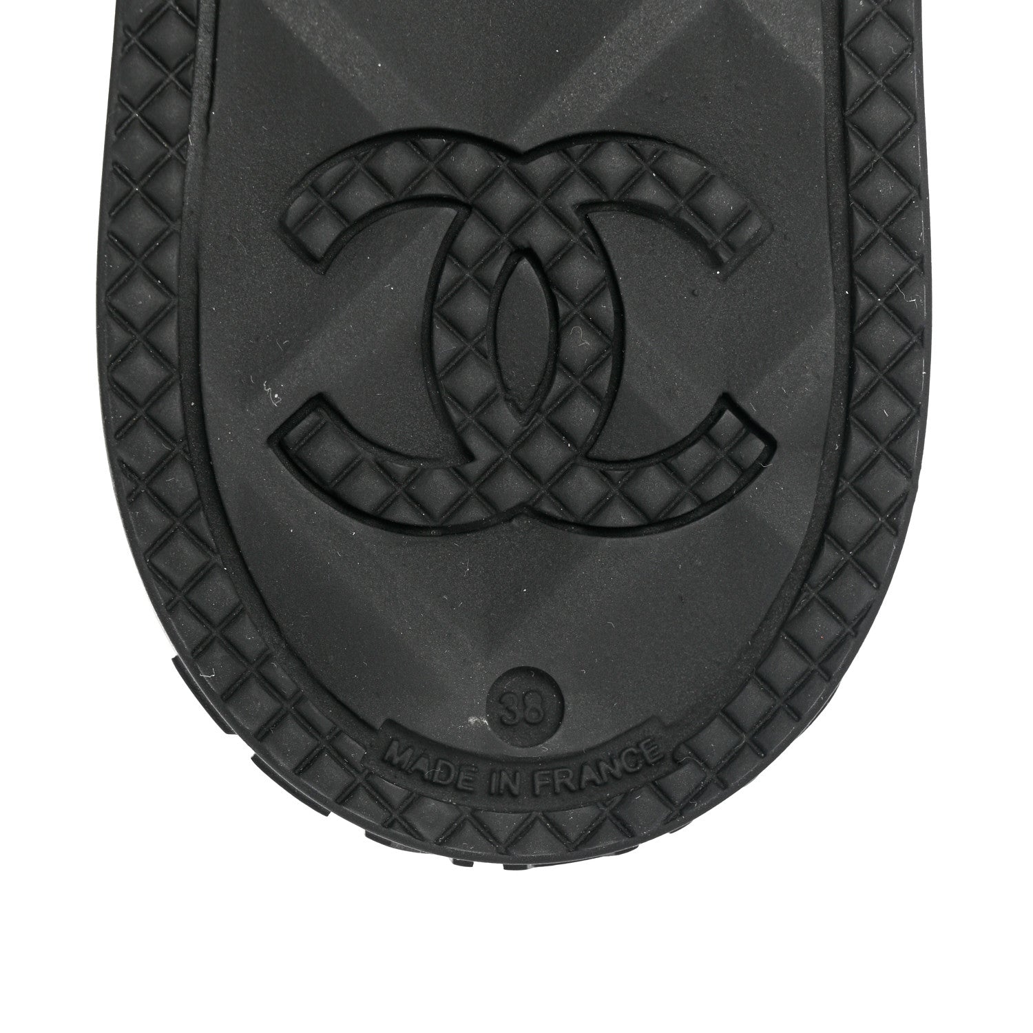 Chanel Caoutchouk CC High Boots 38 Black 7 of 8