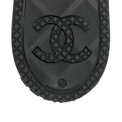 Chanel Caoutchouk CC High Boots 38 Black 7 of 8