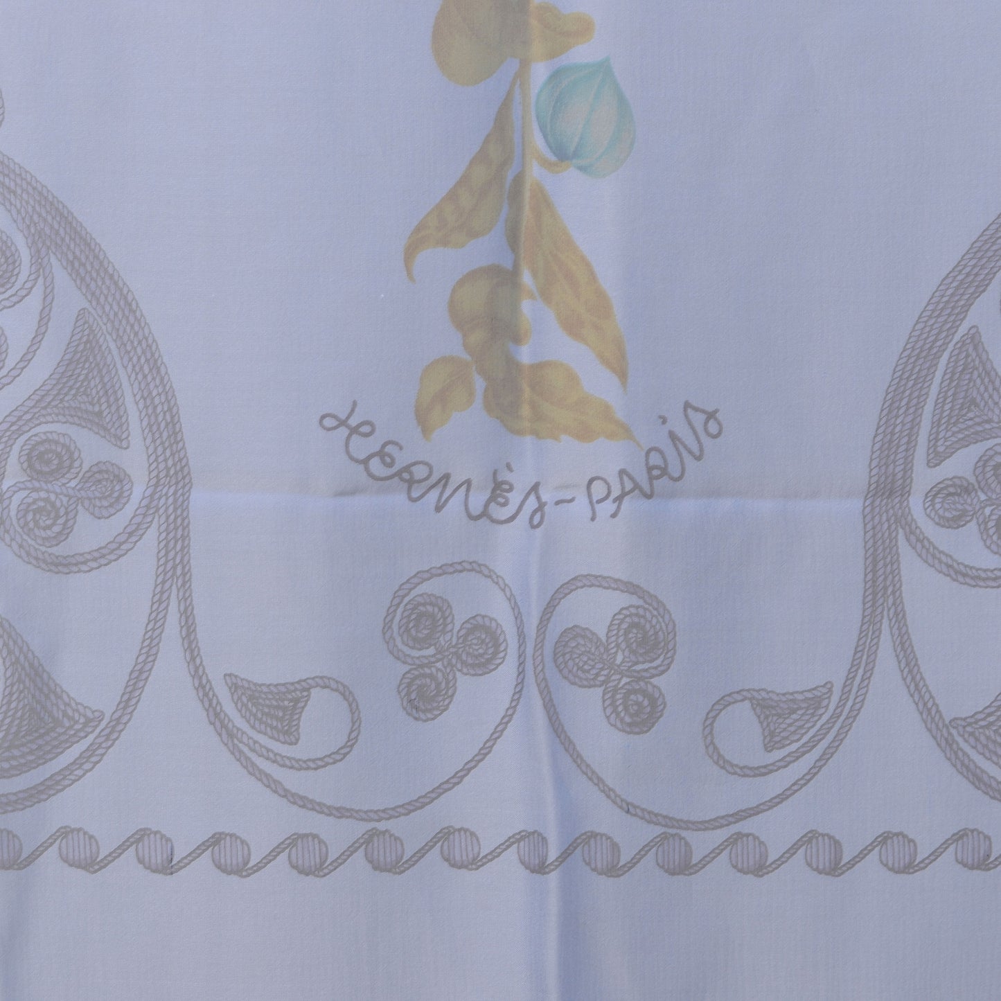 Silk Mousseline Arabesque Scarf 140