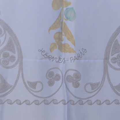 Hermes Silk Mousseline Arabesque Scarf 140 5 of 8