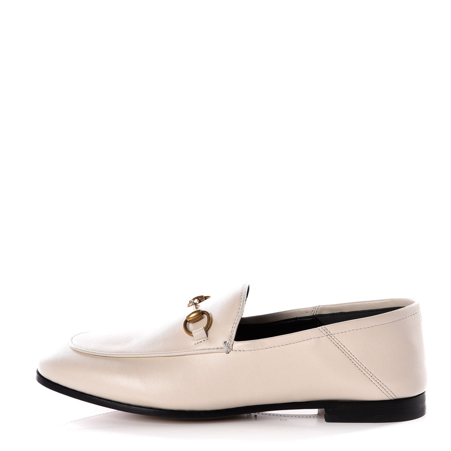 Lambskin Womens Brixton Horsebit Loafers 37 Mystic White