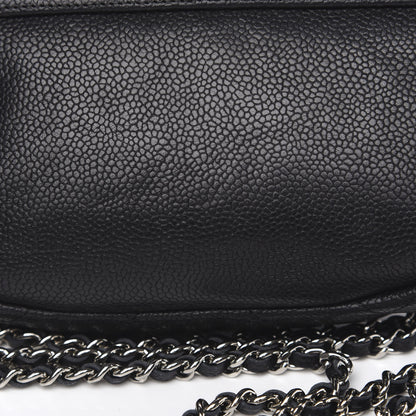 Chanel Caviar Half Moon Wallet On Chain WOC Black 12 of 13