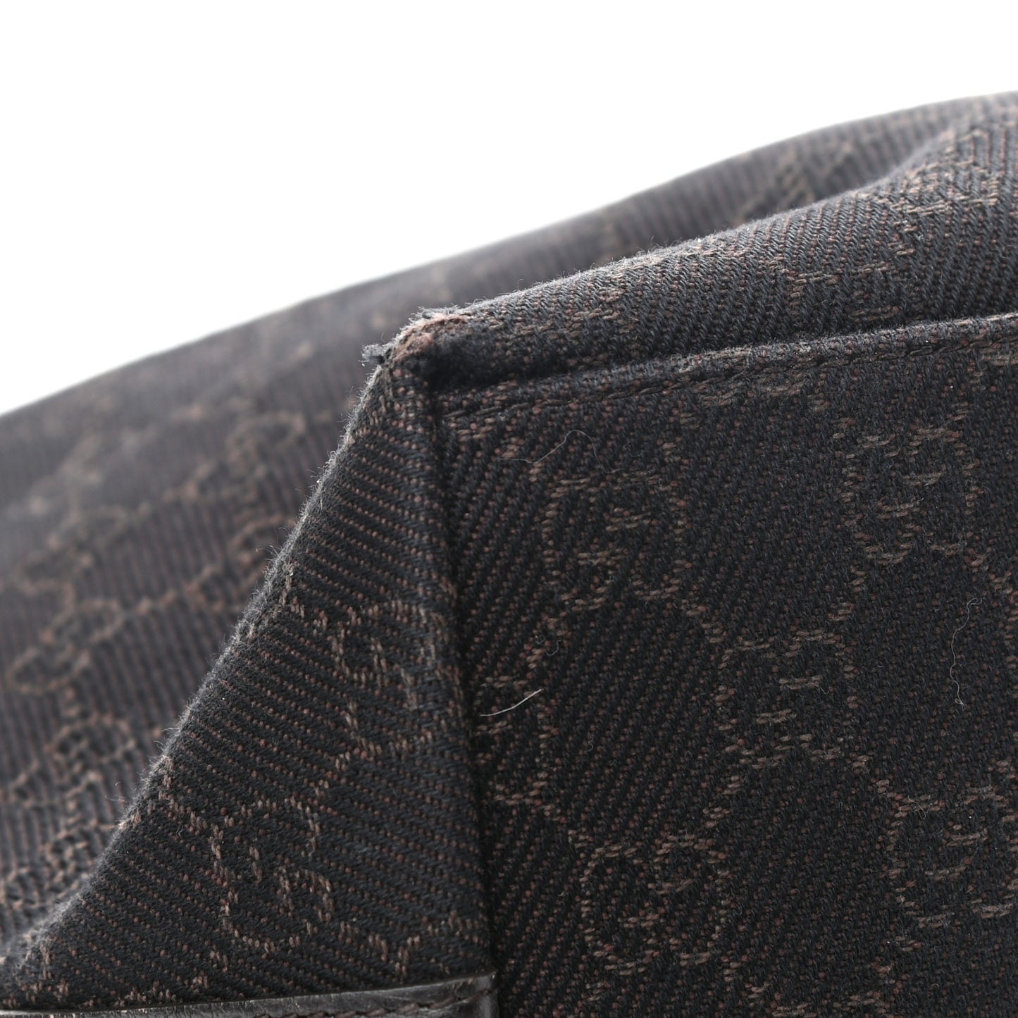 Denim Monogram Hobo Dark Brown