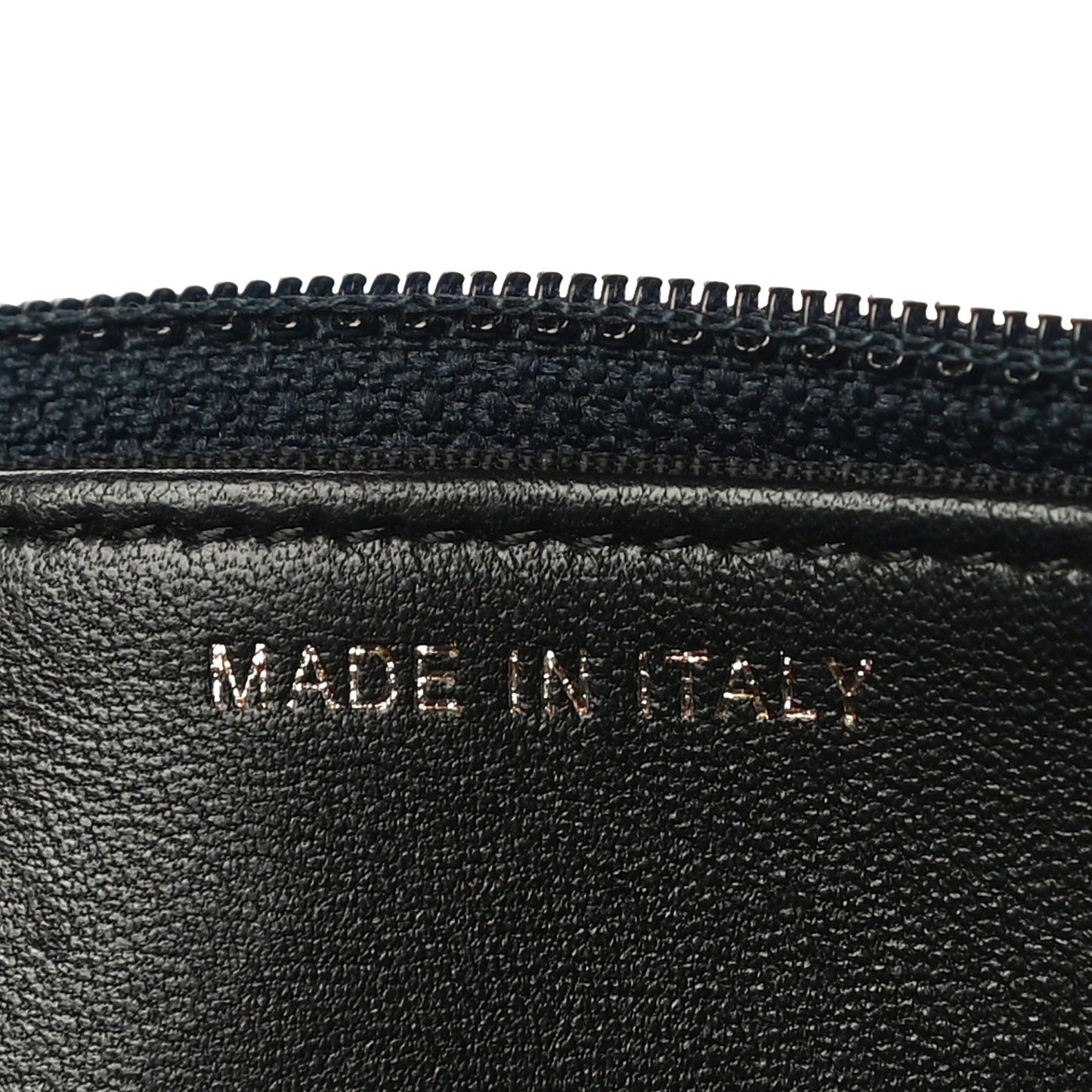 Lambskin Quilted Elegant CC Wallet On Chain WOC Navy Black
