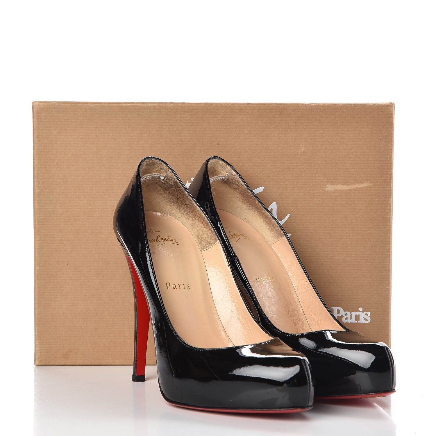 Christian Louboutin Patent Rolando 120 Pumps 38 Black 12 of 12