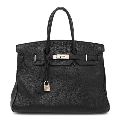 Hermes Taurillon Clemence Birkin 35 Black 1 of 19