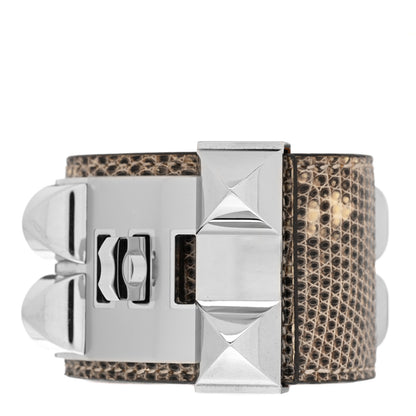 Hermes Lizard Collier De Chien CDC Bracelet T1 Ombre 3 of 6