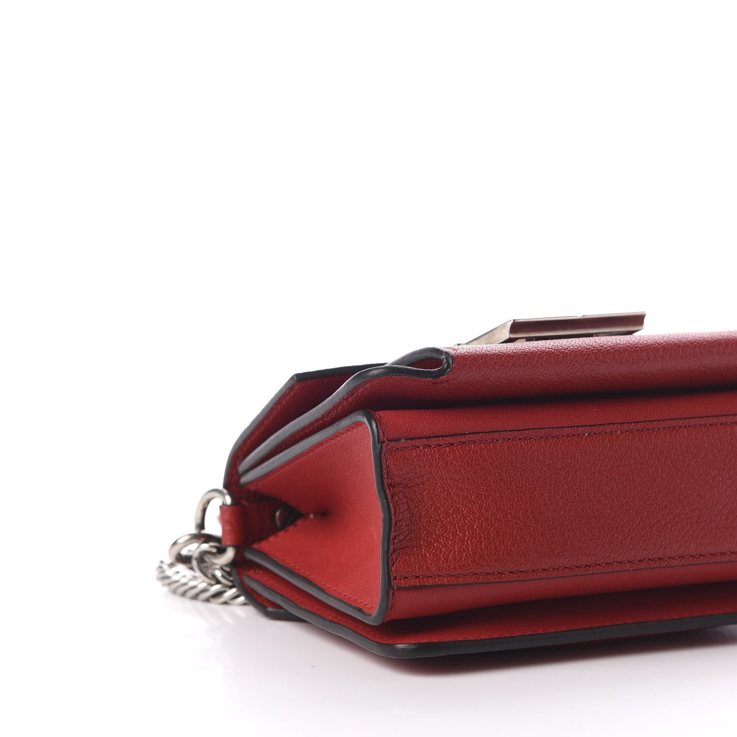 Givenchy Goatskin Mini GV3 Shoulder Bag Bright Red 6 of 9