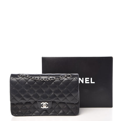Chanel Lambskin Quilted Medium Double Flap Black 19 of 19