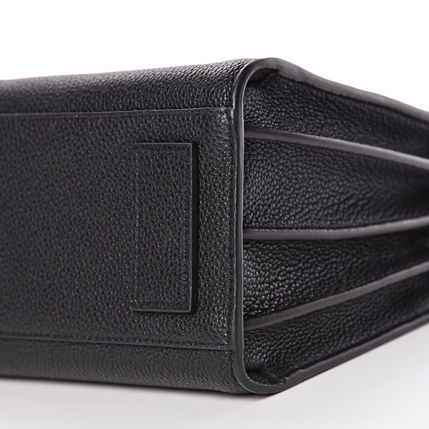 Grained Calfskin Baby Sac De Jour Souple Black